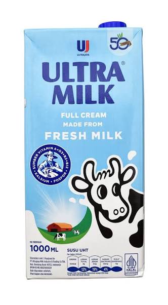Susu UHT Ultra Milk Full Cream 1000ml